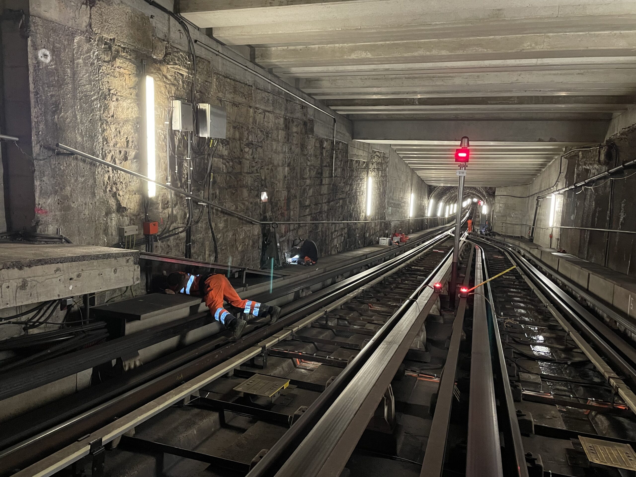 Gare de Lausanne – Auscultation de la galerie du m2